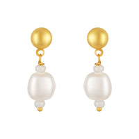 Mahi Gold-Plated Lightweight Delicate Artificial Pearl & Multicolor Crystal Bead Necklace Set for Women and Girls (NL1103869G)