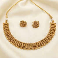 Js Fashion High Gold Designer Necklace Set 