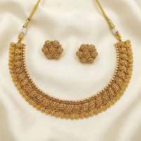 Js Fashion High Gold Designer Necklace Set 