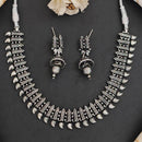 Js Fashion Pack of 3 Oxidized Silver Peacock Stud Earrings for Women