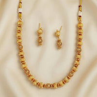 Js Fashion High Gold Designer Necklace Set 