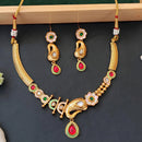Js Fashion Royal Pota Stone And Meenakari Necklace Set