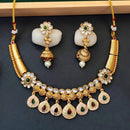 Js Fashion Royal Pota Stone And Meenakari Necklace Set