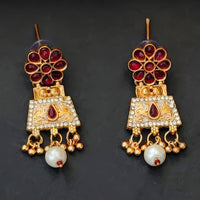 Js Fashion Royal Pota Stone And Meenakari Necklace Set