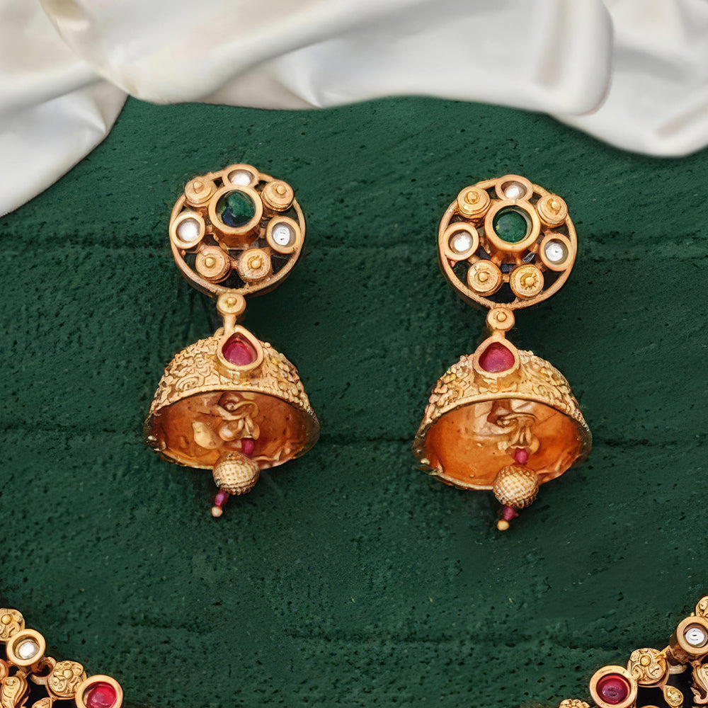 Js Fashion Royal Pota Stone Necklace Set