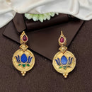 Js Fashion Royal Pota Stone And Meenakari Necklace Set
