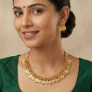 Js Fashion  Traditional High Gold Finish Coin Necklace Set