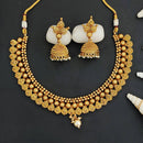 Js Fashion Premium Pota Stone And Pearl Necklace Set