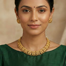 Js Fashion  Beautiful Design Fancy Style Antique High Gold Polish Party wear Necklace Set