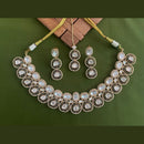Arham Premium Gold Plated Designer Heavy Polki Kundan And Meenakari Necklace Set