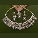 Arham Premium Gold Plated Designer Heavy Polki Kundan And Meenakari Necklace Set