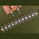 Arham Premium Gold Plated Designer Heavy Polki Kundan Choker Necklace Set
