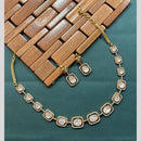 Arham Premium Gold Plated Designer Heavy Polki Kundan Necklace Set