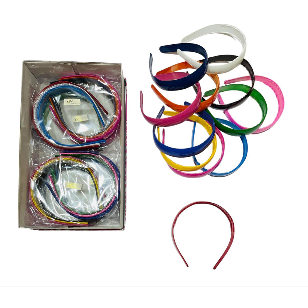 JP Hair Clips Assorted Color Hair Bands- 3 Dozen