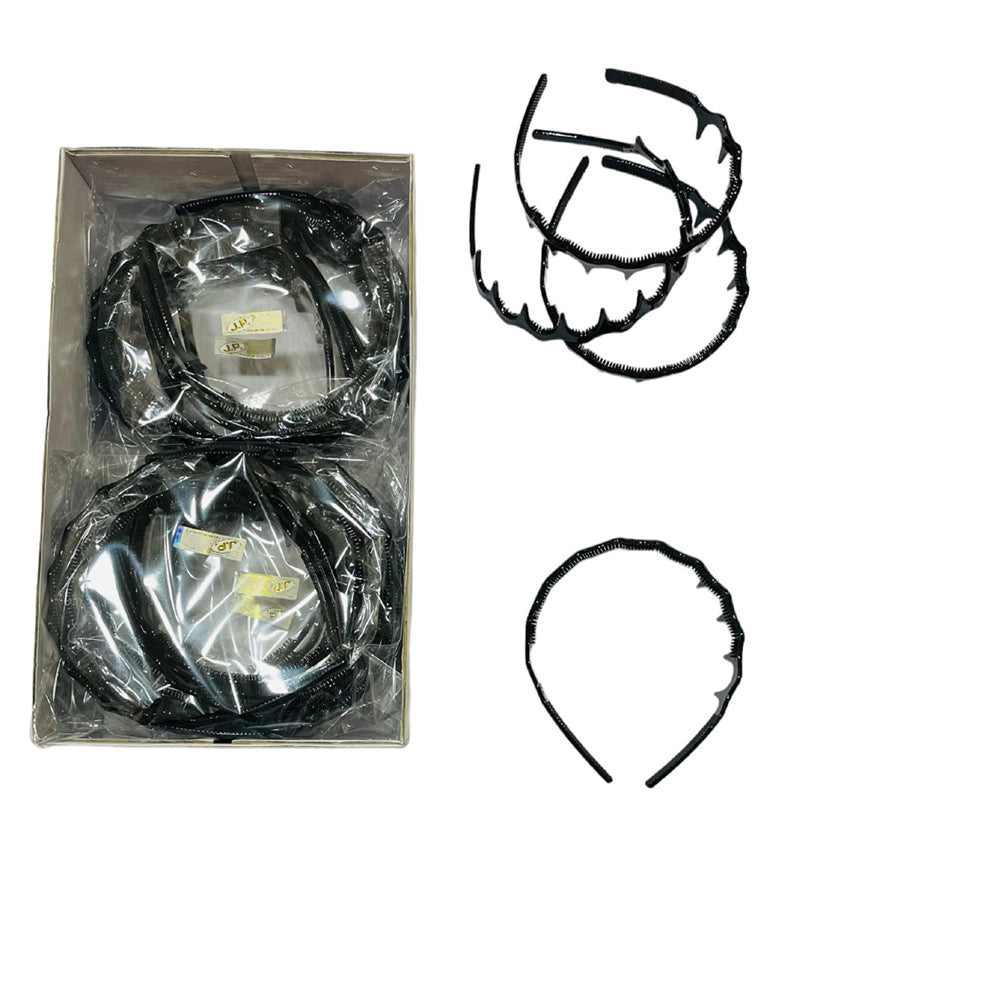 JP Hair Clips Black Color Hair Bands- 3 Dozen