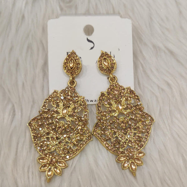 Dhwani Gold Plated Austrian Stone Dangler Earrings