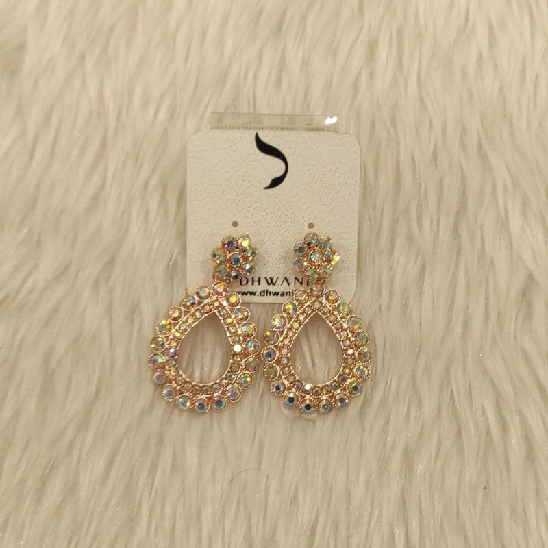 Dhwani Gold Plated Austrian Stone Dangler Earrings