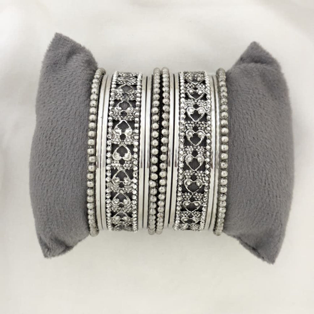 Shree Asha Bangles Oxidised Plated Bangles Set