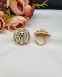 LAFZ  Traditional Round Adjustable Statement Finger Ring - PMRG1