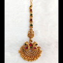 Lalso Lifestyle Elegant Pota Stone And Pearl Maangtikka for Women
