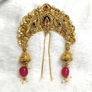 Lalso Lifestyle Designer Hair Jewellery Hair Accessories Aambada Khopa Veni Bun Brooch Juda Pin Hair Pin For Women