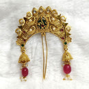 Lalso Lifestyle Designer Hair Jewellery Hair Accessories Aambada Khopa Veni Bun Brooch Juda Pin Hair Pin For Women