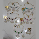 Midas Touch Glam Kundan Stone And Beaded Choker Necklace Set  (Assorted Designs)