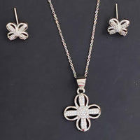 Js Fashion Stylish Austrian Stone Chain Pendant Set