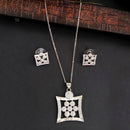 Js Fashion Stylish Austrian Stone Chain Pendant Set