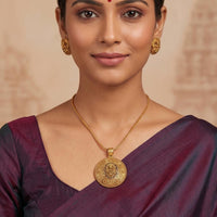 Js Fashion  Designer High Gold Polish Pendant Set
