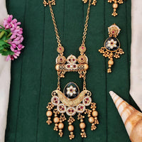 Js Fashion  Designer Rajwadi Polish Fancy Style Pendant Set