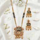 Js Fashion  Heritage Rajwadi Polish Full Stone Party Wear Pendant SetSet