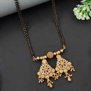 Js Fashion  Traditional Gold Black Beaded Mangalsutra Pendant