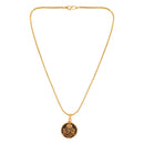 Mahi Unisex Bajrangbali Hanuman Pendant with Chain with Golden Plating (PS1101916G)