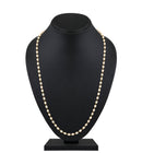 Mahi Lightweight Elegant White Artificial Pearl & Gold-Toned Necklace for Women (PS1101965G)