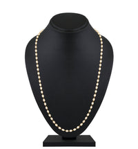 Mahi Lightweight Elegant White Artificial Pearl & Gold-Toned Necklace for Women (PS1101965G)