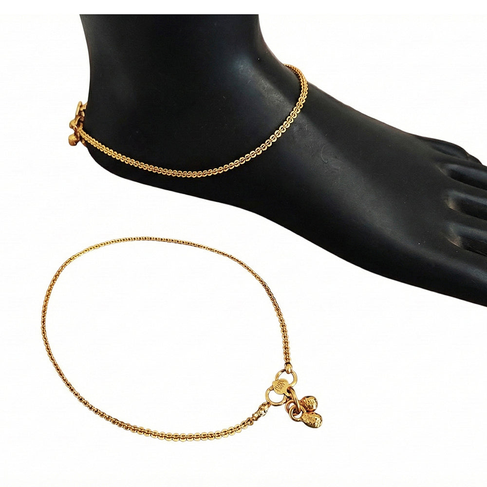 JS Fashion Royal High Gold Designer Anklet (Payal)