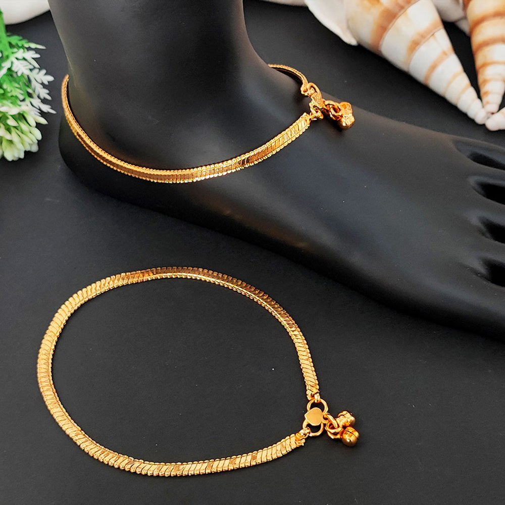 JS Fashion Royal High Gold Designer Anklet (Payal)