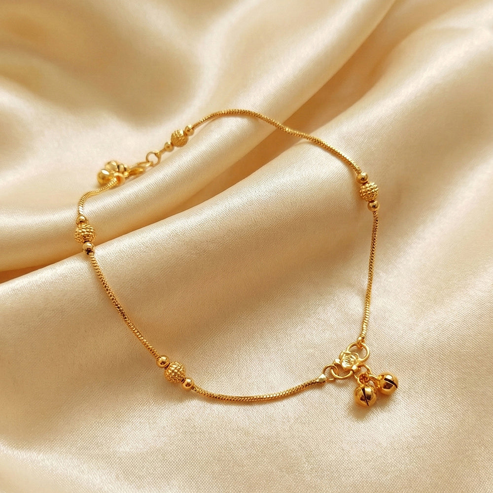 JS Fashion Royal High Gold Designer Anklet (Payal)
