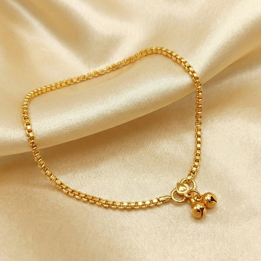 JS Fashion Royal High Gold Designer Anklet (Payal)