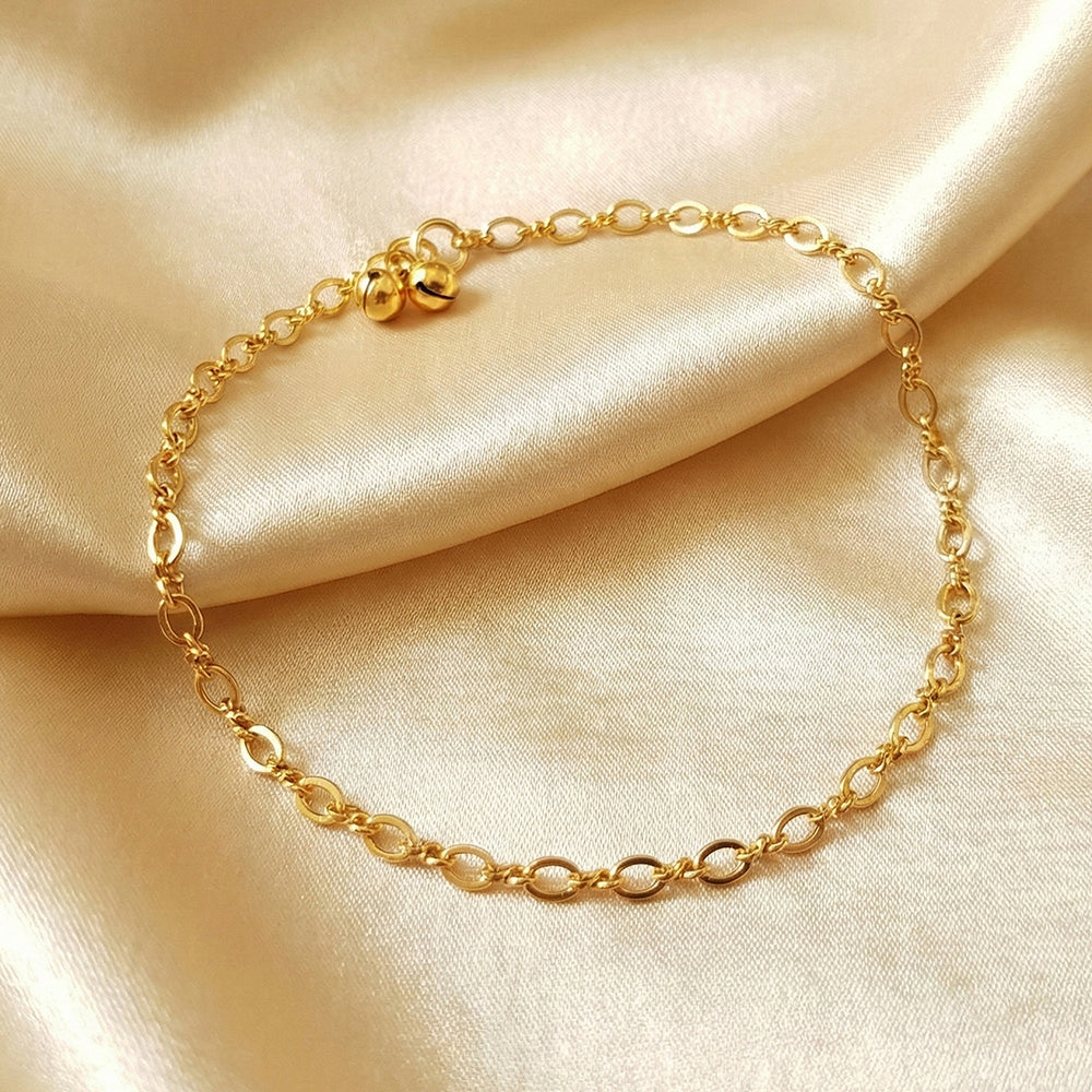 JS Fashion Royal High Gold Designer Anklet (Payal)