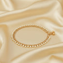 JS Fashion Royal High Gold Pearl Designer Anklet (Payal)