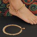 JS Fashion Royal High Gold Pearl Designer Anklet (Payal)
