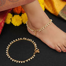 JS Fashion Royal High Gold Pearl Designer Anklet (Payal)
