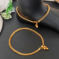 JS Fashion Royal High Gold Pearl Designer Anklet (Payal)