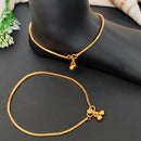 JS Fashion Royal High Gold Pearl Designer Anklet (Payal)