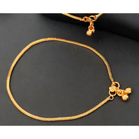 JS Fashion Royal High Gold Pearl Designer Anklet (Payal)