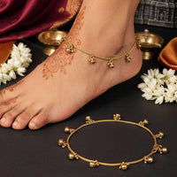 JS Fashion Royal High Gold Designer Anklet (Payal)
