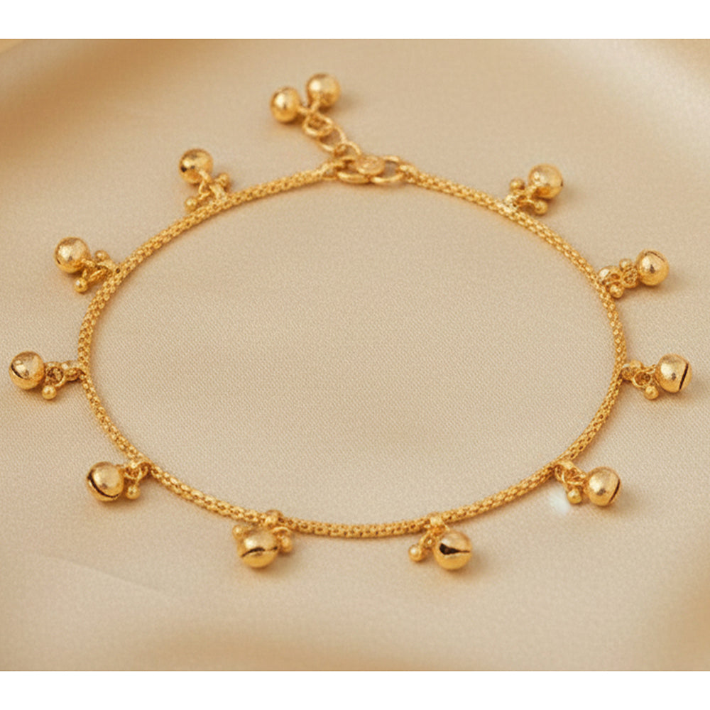JS Fashion Royal High Gold Designer Anklet (Payal)