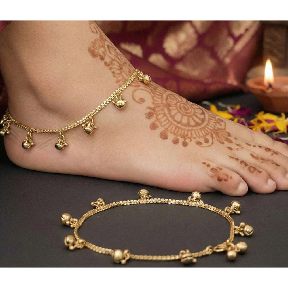 JS Fashion Royal Mehendi Designer Anklet (Payal)